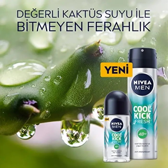 Men Cool Kick Fresh Roll-On Deodorant 50 ml 1 Paket (1 x 50 ml)
