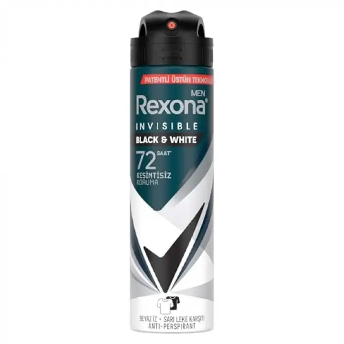 Men Erkek Sprey Deodorant Invisible Black & White 150 ml
