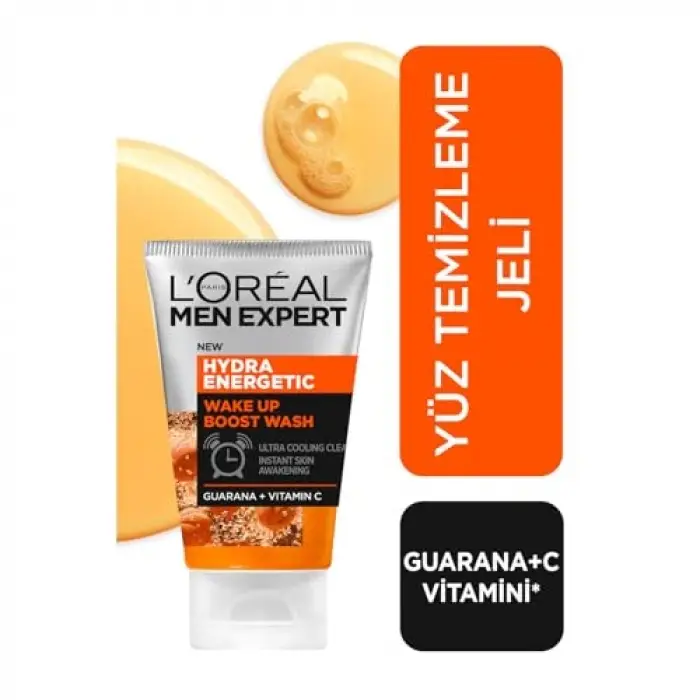 Men Expert Hydra Energetic Wake Up Boost Yüz Temizleme Jeli 100 ml