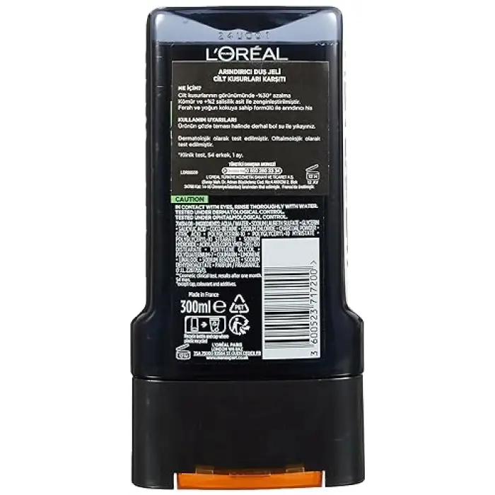 Men Expert Pure Carbon Duş Jeli, 300 ml