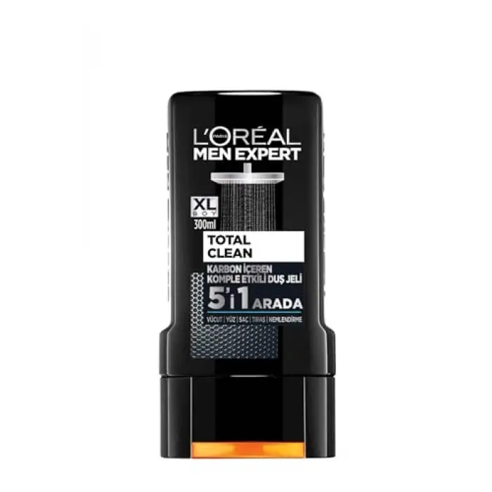 Men Expert Total Clean 5i 1 Arada Kömürlü Duş Jeli 300 ml