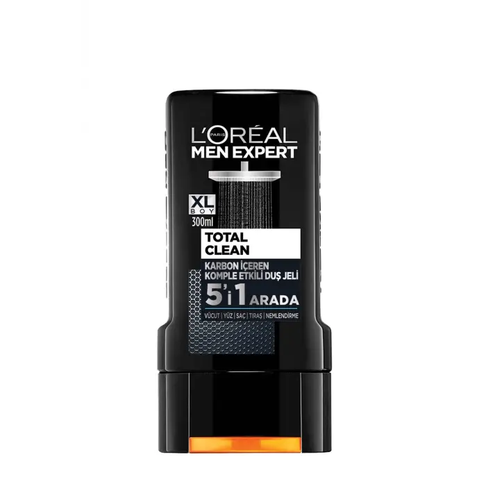 Men Expert Total Clean 5i 1 Arada Kömürlü Duş Jeli 300 ml