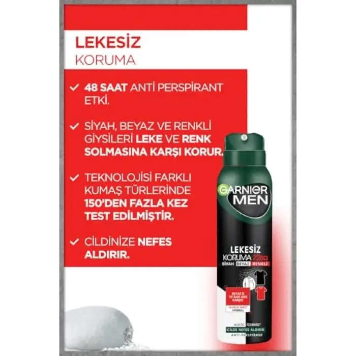 Men Lekesiz Koruma Sprey Deodorant