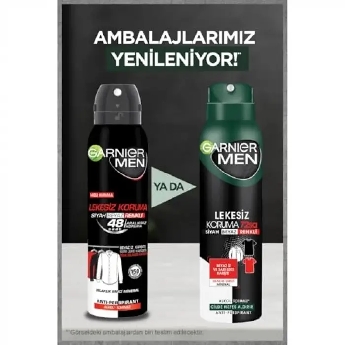 Men Lekesiz Koruma Sprey Deodorant