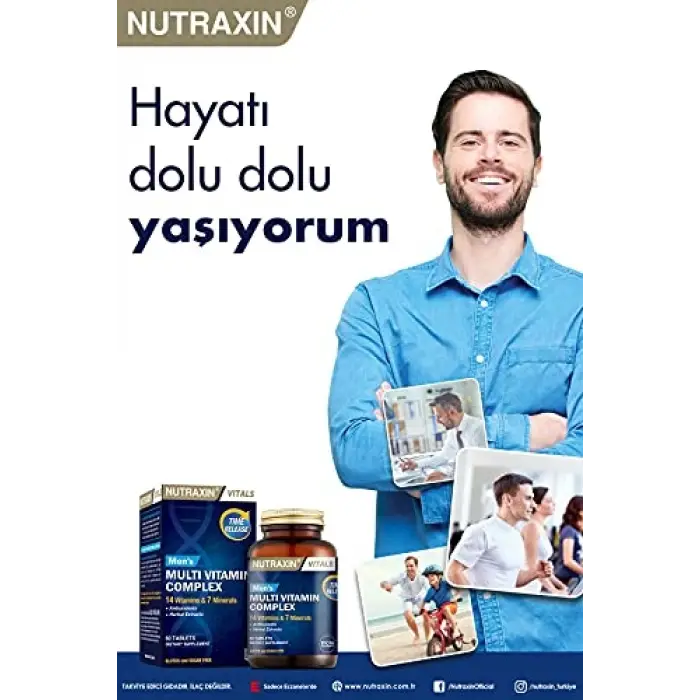 Mens Multi Vitamin Complex 60 Tablet Takviye Edici Gıda