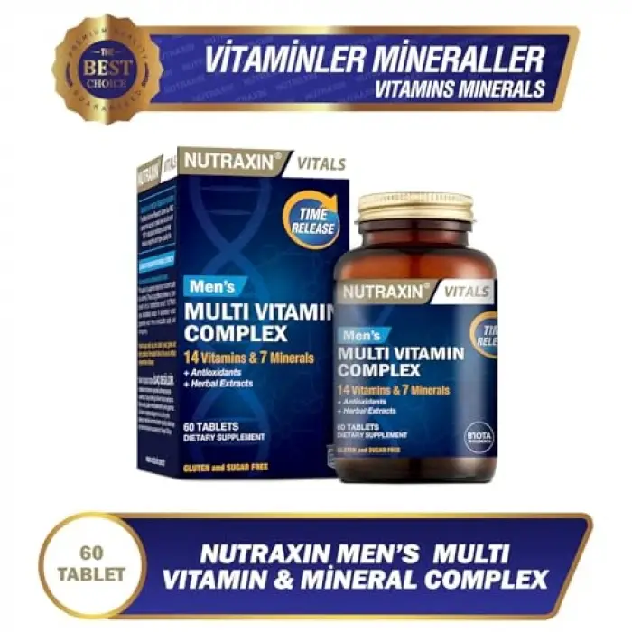 Mens Multi Vitamin Complex 60 Tablet Takviye Edici Gıda