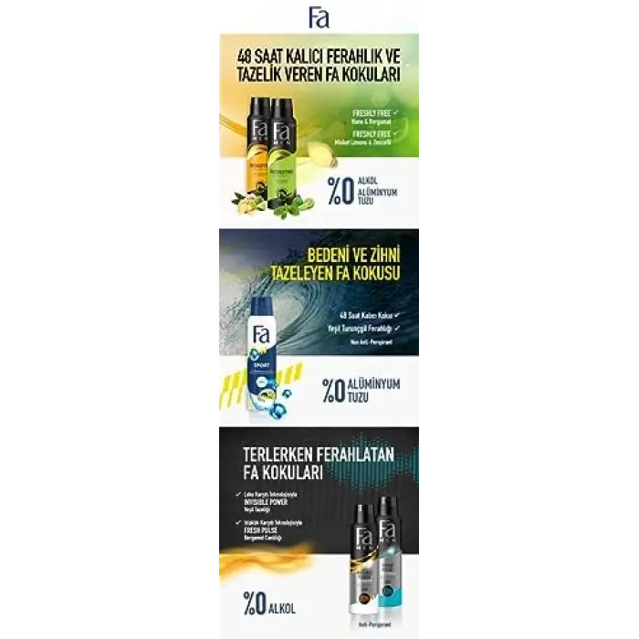 Men Sport 150 ml Turunçgil Aromalı Erkek Deosprey