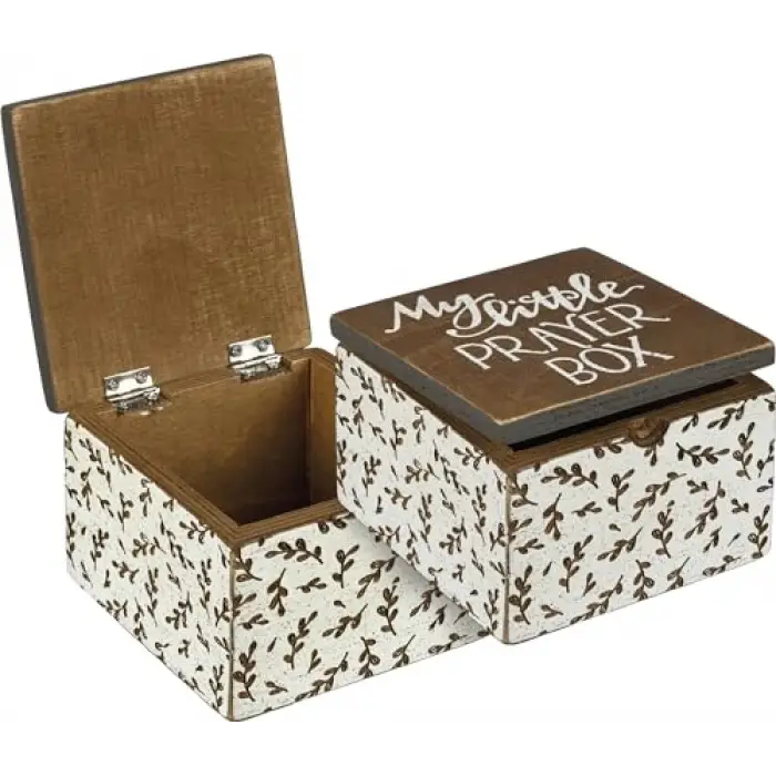 Menteşeli Ahşap Kutu - My Little Prayer Box