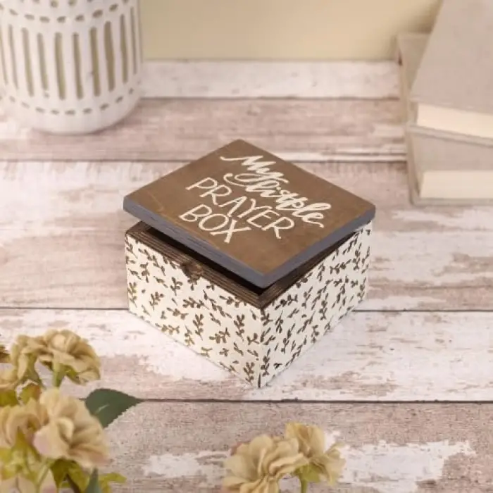 Menteşeli Ahşap Kutu - My Little Prayer Box