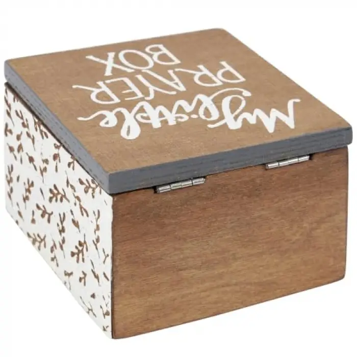 Menteşeli Ahşap Kutu - My Little Prayer Box