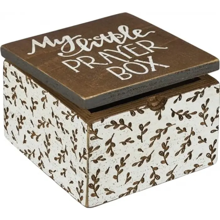 Menteşeli Ahşap Kutu - My Little Prayer Box