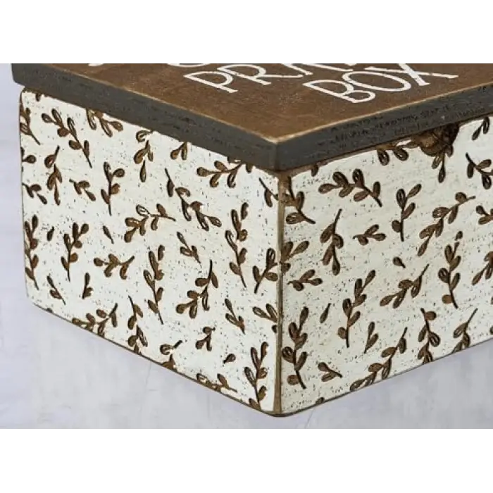 Menteşeli Ahşap Kutu - My Little Prayer Box