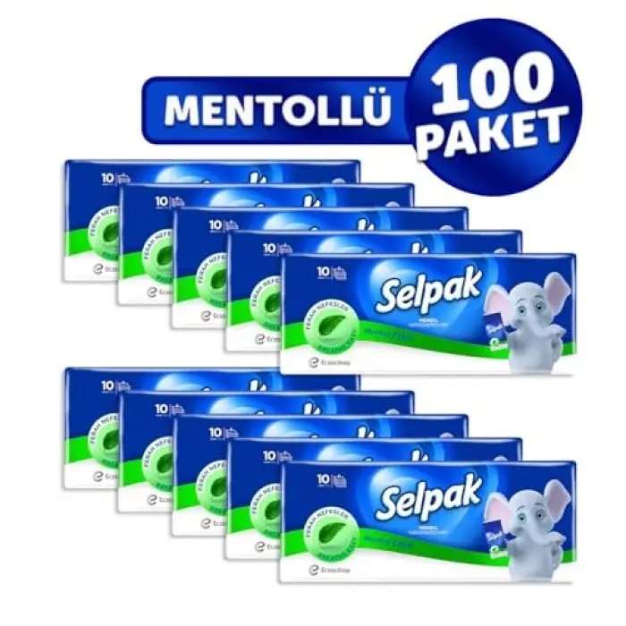 Mentollü Cep Mendili, 10lu