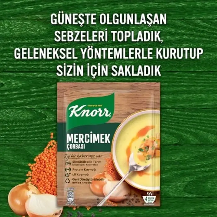 Mercimek çorbası, 76 g