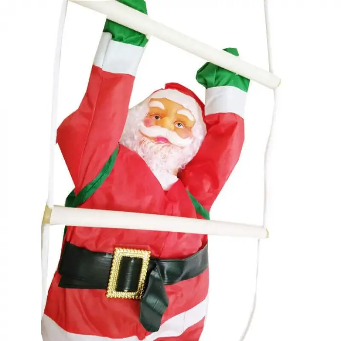 Merdivene Tırmanan Noel Baba Dekoru - 57 cm