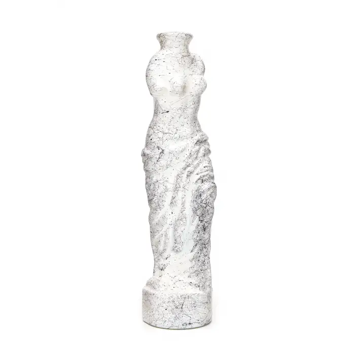 Mermer Desenli Venüs Vazo (25 cm)