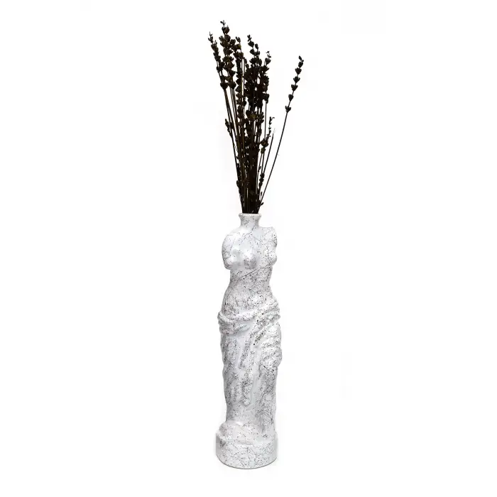 Mermer Desenli Venüs Vazo (25 cm)