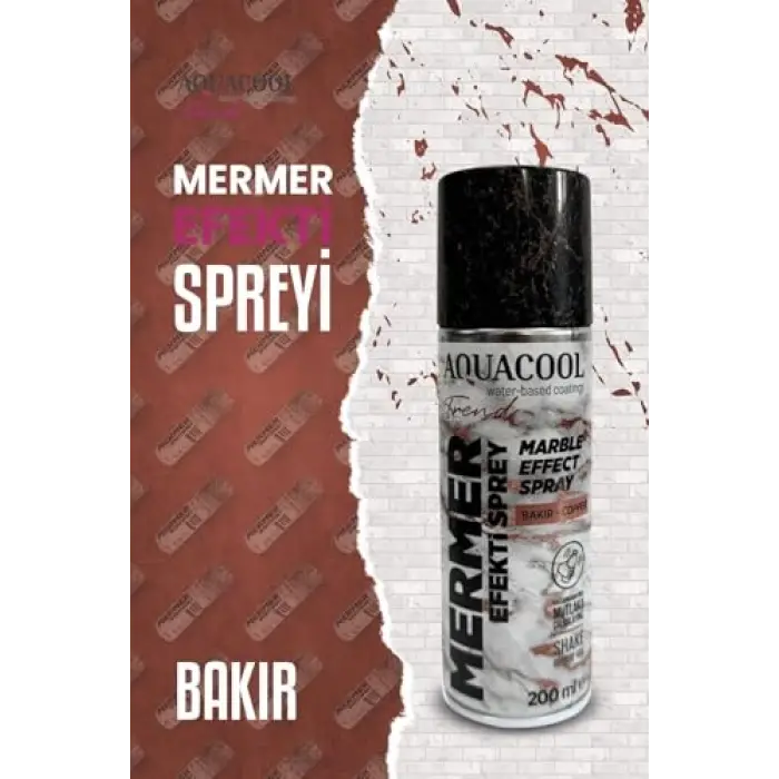 Mermer Efekt Spreyi 200Ml Siyah