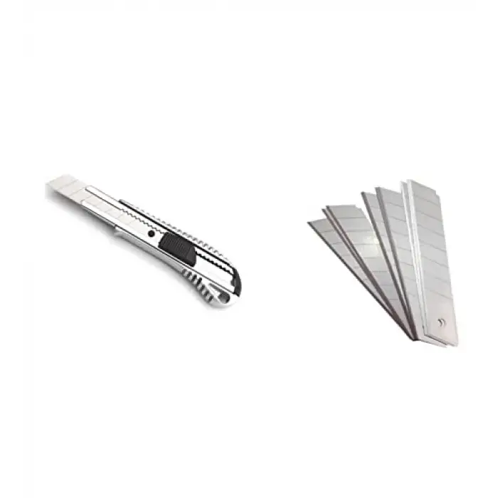 Metal Falçata Maket Bıçağı + 10 Adet Yedek Uç