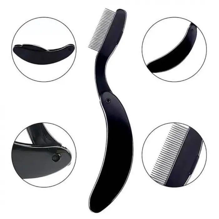 Metal Kirpik Tarağı (Siyah)