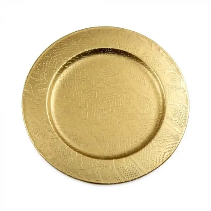 Metal Oval Tabak, 20x20 cm