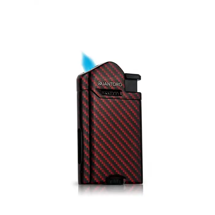 Metal Perde Jet Çakmak Red Carbon