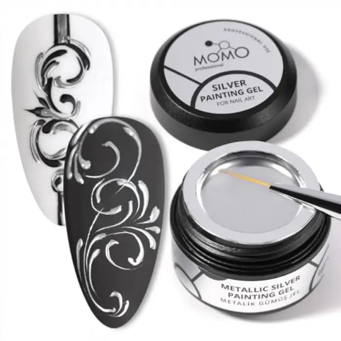 Metallic Silver Painting Gel 6 gr