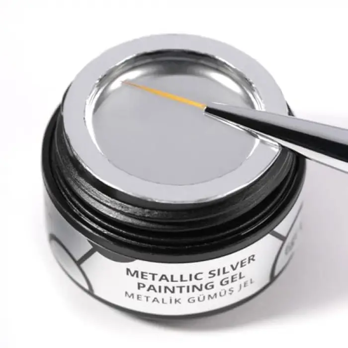 Metallic Silver Painting Gel 6 gr
