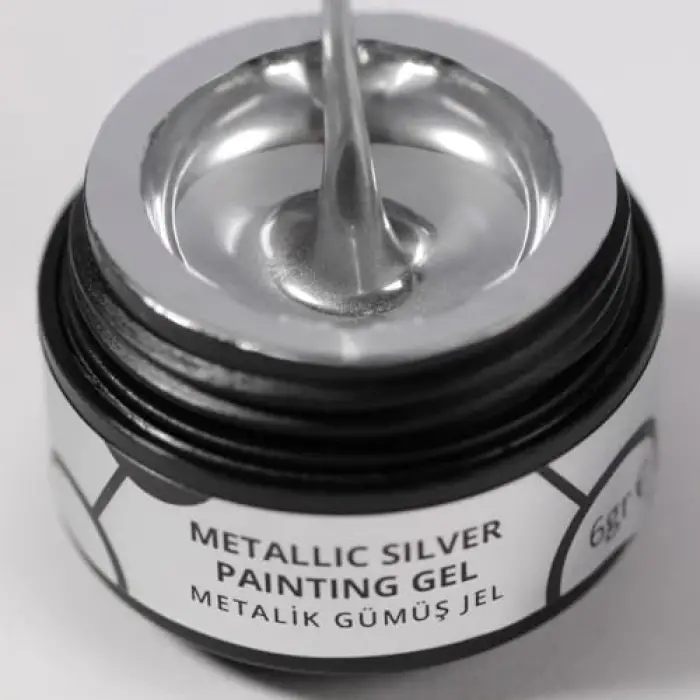 Metallic Silver Painting Gel 6 gr