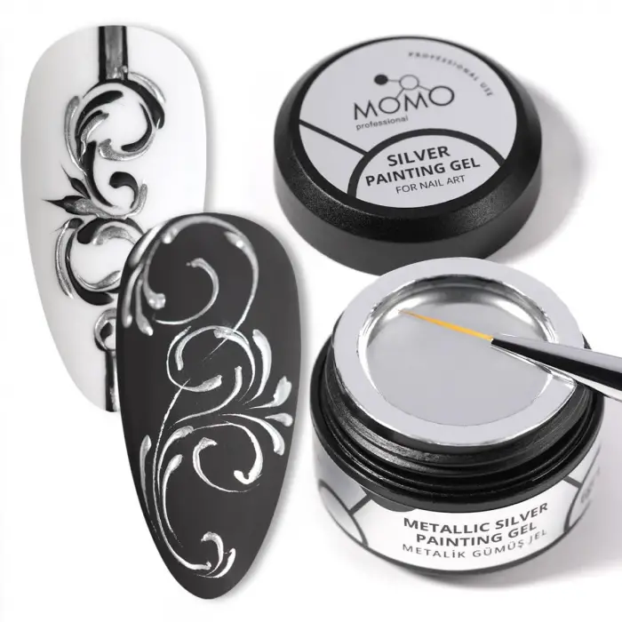 Metallic Silver Painting Gel 6 gr
