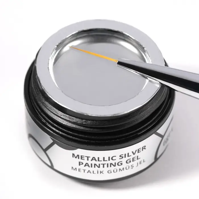Metallic Silver Painting Gel 6 gr