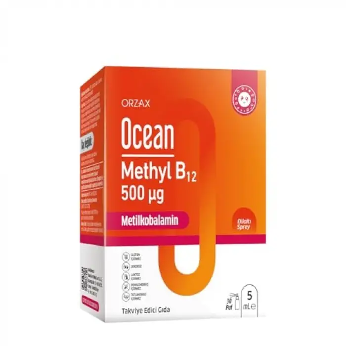 Methyl B12 dilaltı sprey, 500mcg, 5 ml