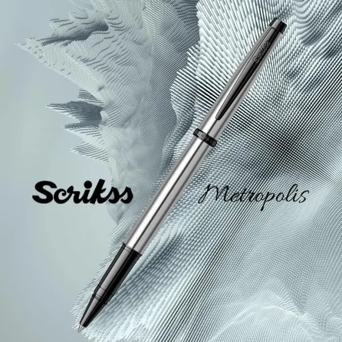 Metropolis 800 Roller Kalem Siyah Krom