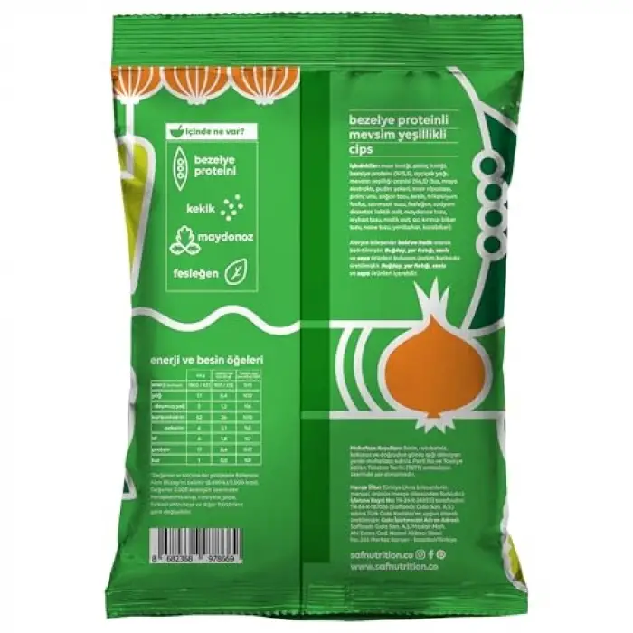 Mevsim Yeşillikli Protein Cips 50 g