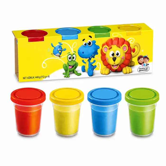 Mey İthalat® 03281  4lü OYUN HAMURU / 488 gr