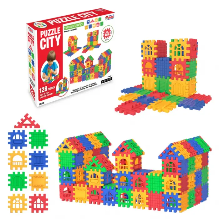 Mey İthalat® 03703 Puzzle City 128 Parça