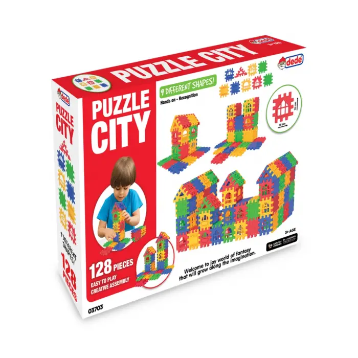 Mey İthalat® 03703 Puzzle City 128 Parça