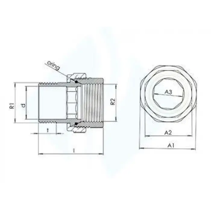 Mey İthalat® 1 1/2 Düz Radyatör Rakoru