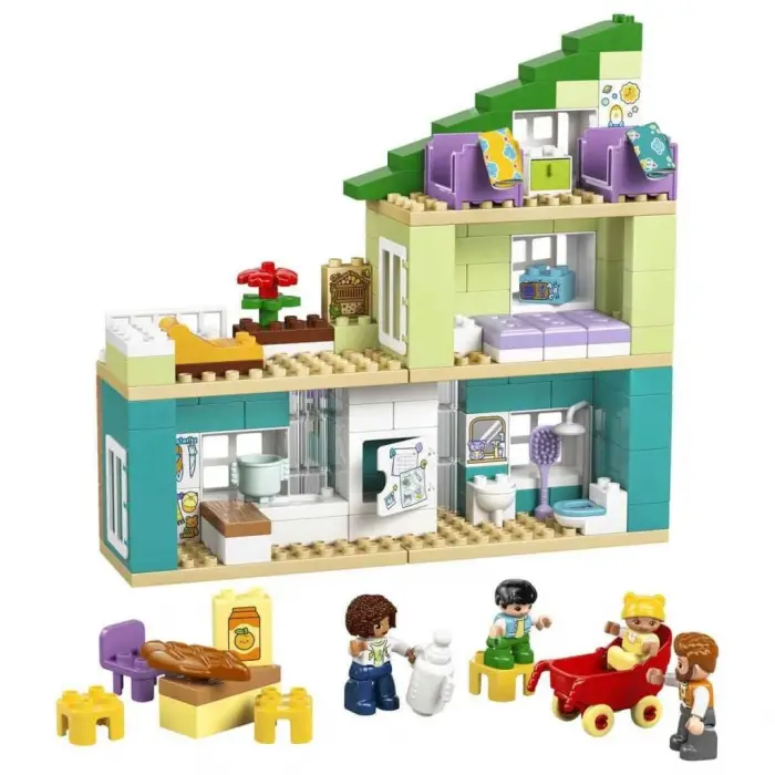 Mey İthalat® 10470 3ü1 arada Figürlü Modern Aile Evi 166 parça +2 yaş