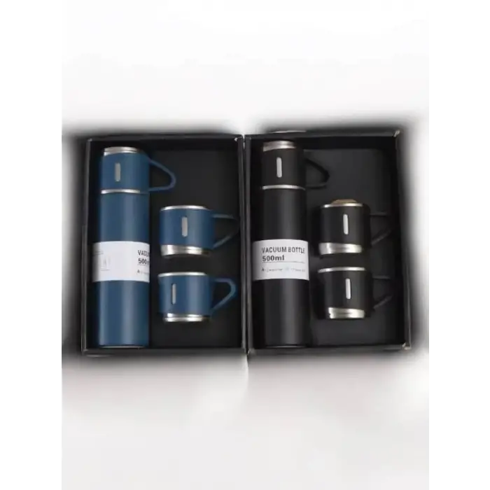 Mey İthalat® 3 BARDAKLI TERMOS SETİ