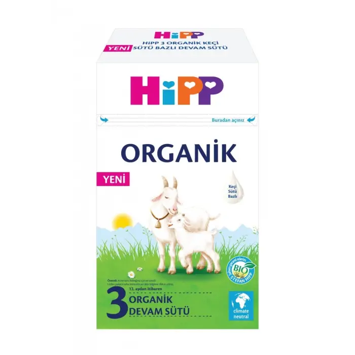 Mey İthalat®   3 Organik Keçisütü Bazlı Bebek Devam Sütü 400 Gr
