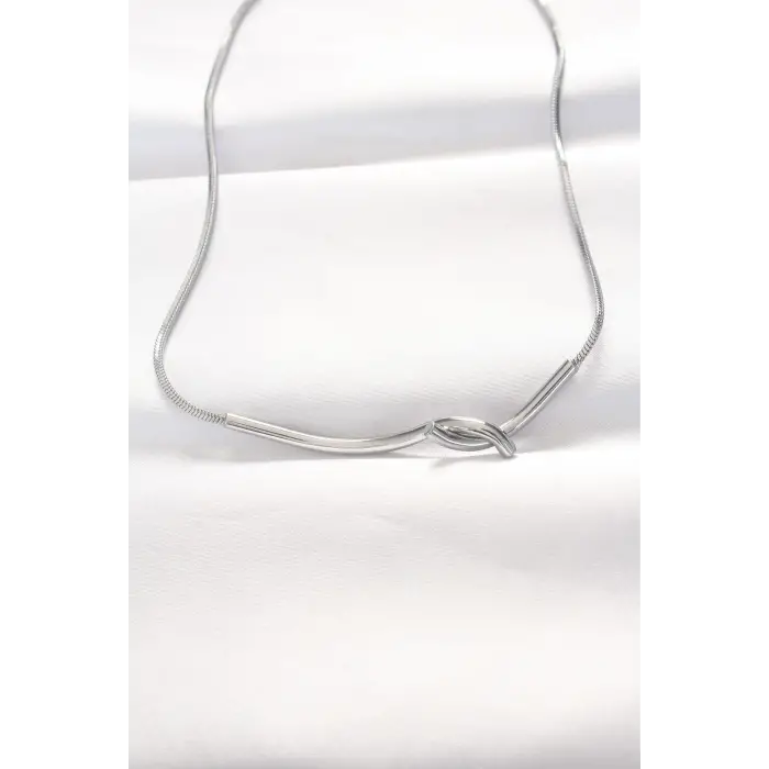 Mey İthalat® 316L Çelik Silver Renk Kolye