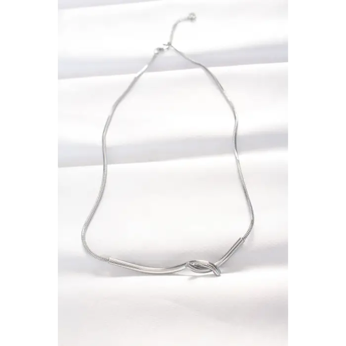 Mey İthalat® 316L Çelik Silver Renk Kolye