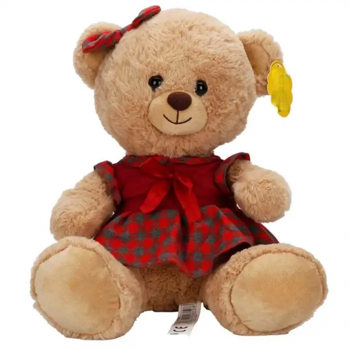 Mey İthalat® 4810 PELUŞ AYI ELBİSELİ 32CM 2A