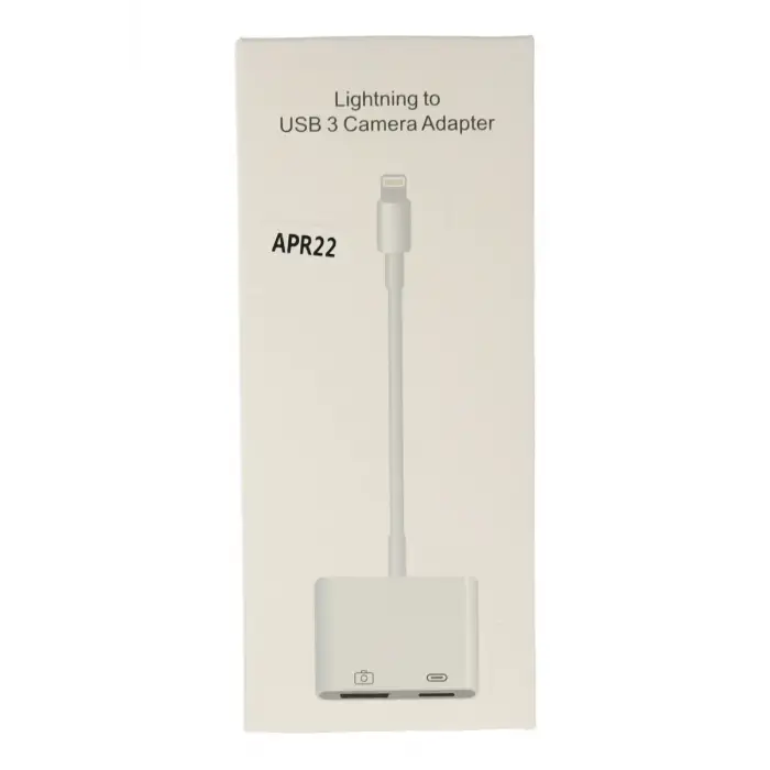Mey İthalat® APR22 Iphone Otg 2in1 - Beyaz