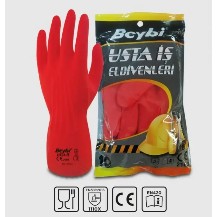 Mey İthalat® Beybi Usta İş Lateks Eldiven NO:10