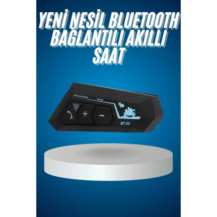 Mey İthalat® Bluetooth Kask Kulaklığı Intercom 5.0 Bluetooth Android ve İOS Uyumlu