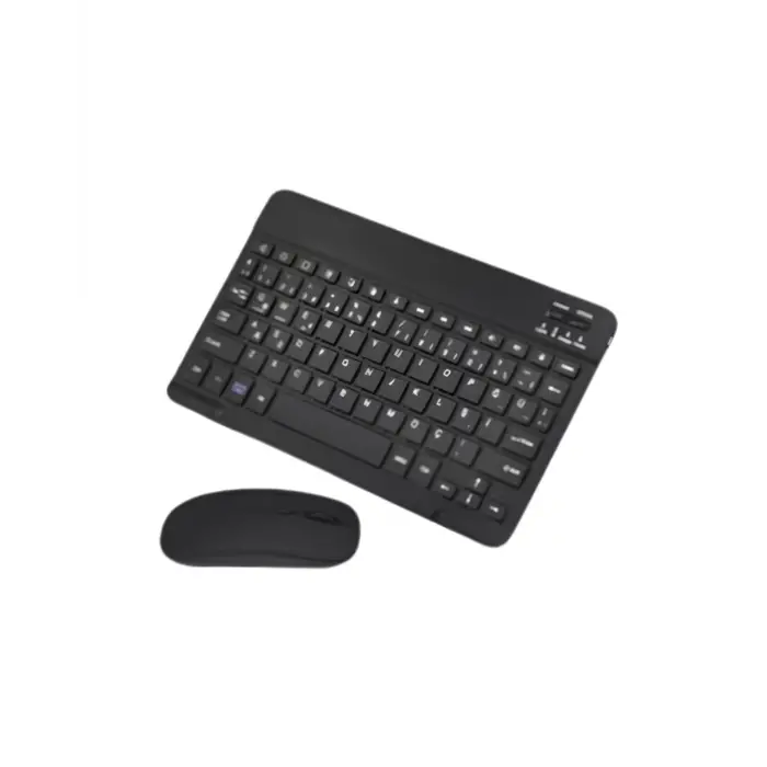 Mey İthalat® Bluetooth Klavye Mouse Seti Taşınabilir Wireless Bilgisayar Aksesuarı