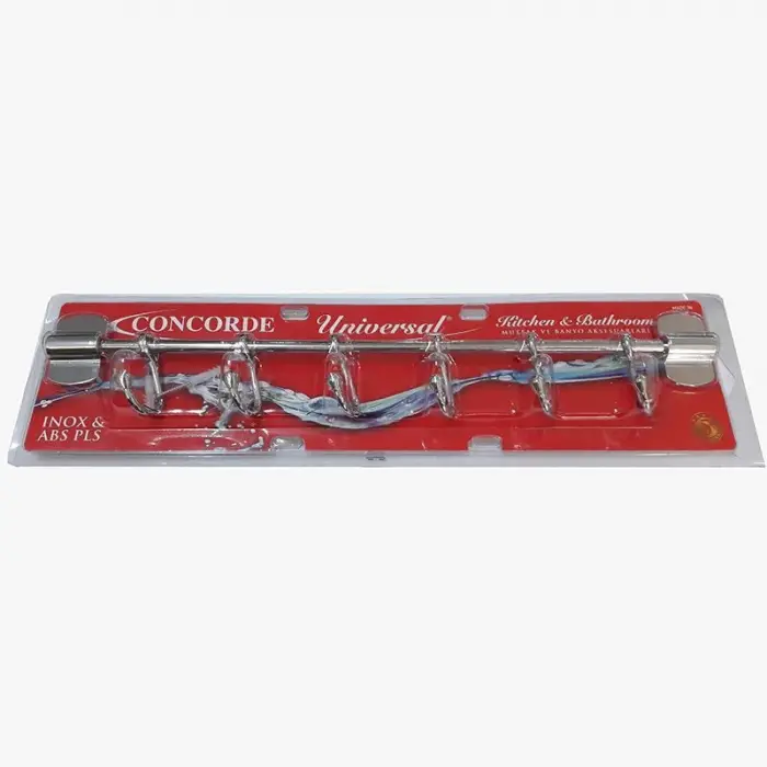 Mey İthalat® Concorde 6 Lı Krom Askılık