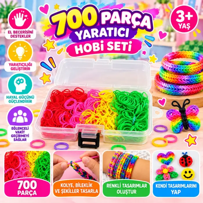 Mey İthalat® Creative Case Hobi Seti 700 Parça